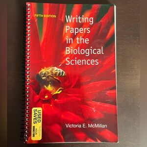 Writing Papers in the Biological Sciences by Victoria McMillan. 5th ed. Used.